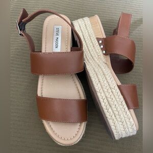 Steve Madden Tan Espadrille Sandals